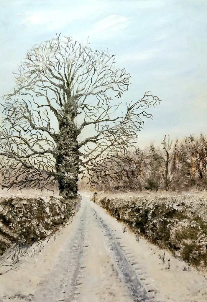 Winter Scene Christmas Card Design